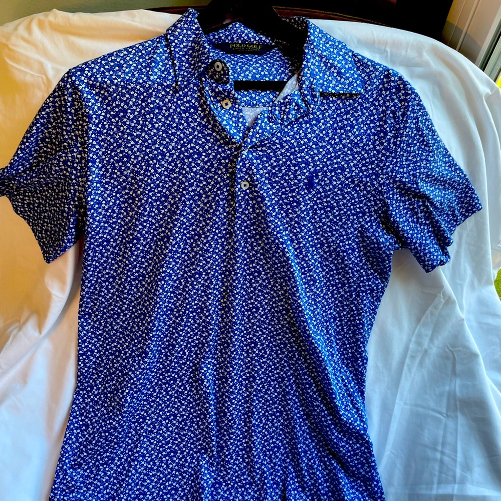 Royal Blue polo shirt fits true to size and material is very comfortable.